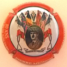 Capsule de Champagne :  Pierre MIGNON , 80 ANS GENERAL DE GAULLE , n°184.b