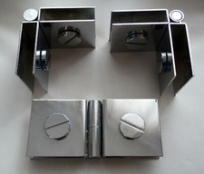 Lot de 3 charnières paroi vitrée - verre - douche