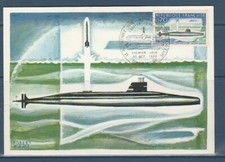 Carte 1er jour sous - jour, sous-marin