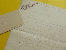 Luca MADRASSI (1848-1919) SCULPTEUR italia Praticien Gustave Doré AUTOGRAPH +cdv