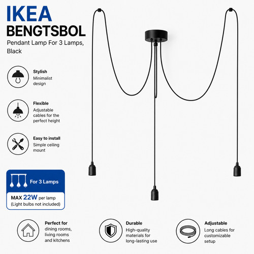 Lampe suspendue ikea bengtsbol - suspendue,