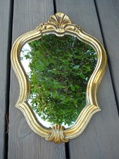 Miroir doré de style Louis XV - Rococo à décor coquille