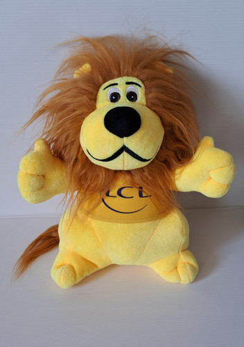 Peluche lion mascotte lcl - mascotte,