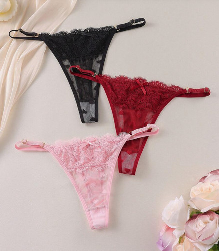 Lot strings en dentelle - lot,