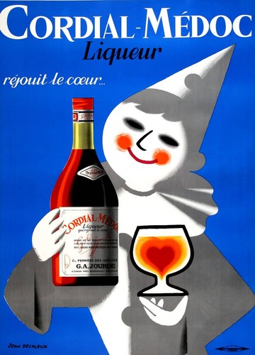 Affiche liqueur vintage - de,