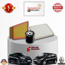 Set Entretien 3 Filtres Renault Scenic III 1.6 16V 81KW 110CV à Partir De 2009->