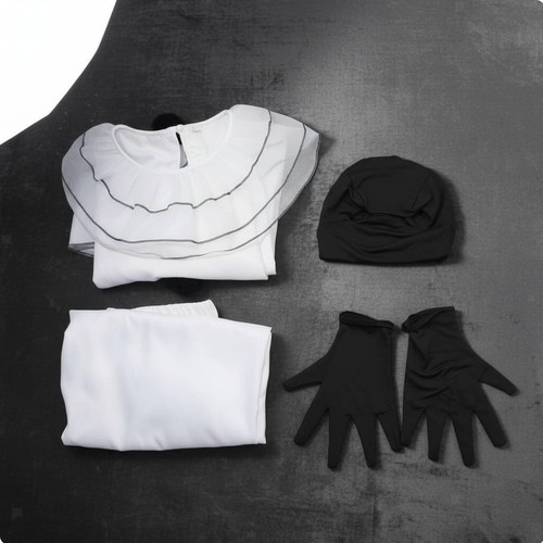 Costume pierrot noir et - de,
