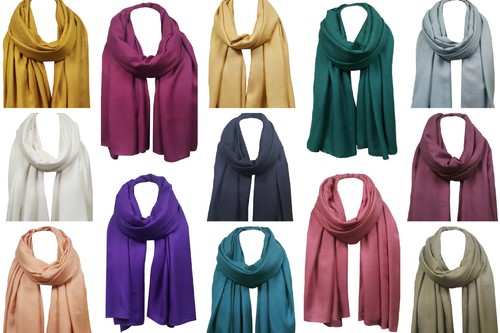 Pashmina uni châle - xl,