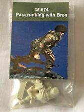 Maquette model, 1/35 Resicast resin figures Uk Para Bren soldier X1, war, WW2