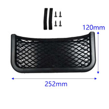 Filet de rangement pour voiture - Etui poche fixation adhésive ou vis Auto Moto