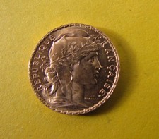 Monnaie 20 Francs Or Coq Marianne 1907