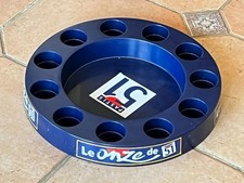 Joli Plateau mètre de bar LE ONZE de PASTIS 51 / pour 11 verres - football / TBE