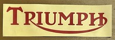 Vintage 7.5" Triumph Logo Red