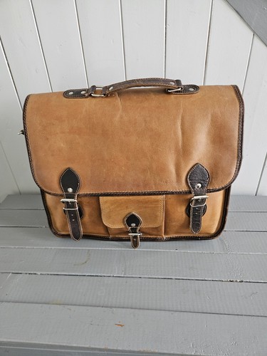 Cartable cuir beige paul - cartable, en