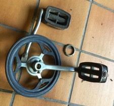 Lot BMX Rare ancien vintage Vélo Bi Cross 2 Bras Pedale Pédalier Old School