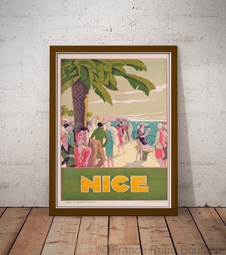 Affiche poster ville nice - ville,