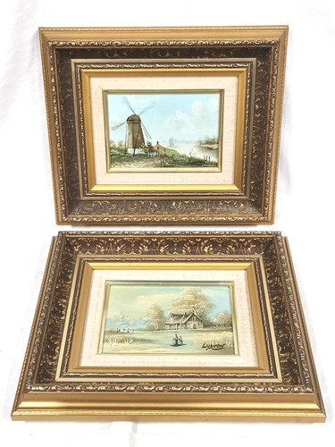 Lot tableaux peintures huile - 2,