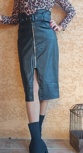 Jupe crayon taille haute - jupe,