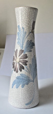Vase en céramique fleur bleu