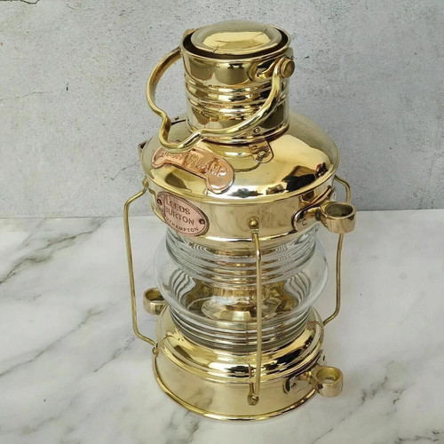 Lanterne laiton ancre lampe - , à
