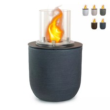 Cheminée au bioéthanol design de jardin à poser Ø 35 x h 55cm Raffaello