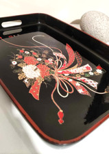 Jolie Ancien Plateau de Service Eisa Laqué Japon - Vintage 1980