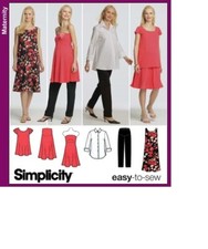 4704 PATRON SIMPLICITY CREATION ROBE PANTALON BLOUSE MATERNITE 42 A 50