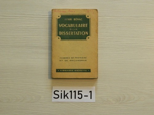 Henri bénac vocabulaire - ,