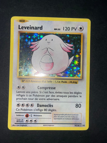 Carte pokémon leveinard - carte,
