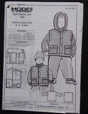 § patron MODES ET TRAVAUX 09/1991 pour garçon et poupée Cécile
