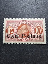 FRANCE COLONIE SAINT PIERRE ET MIQUELON COLIS POSTAUX N°3 NEUF ** LUXE MNH 