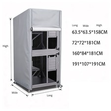 Housse de maison de chat extérieure résistante pour clôture pour animaux de c