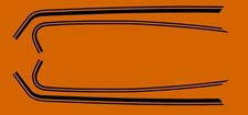SUZUKI GT550M GT550 1975 GAS TANK STRIPES DECAL SET