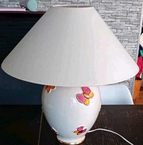 Lampe émaux faiencerie de - lampe,
