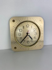 Sublime Pendule argenté JAZ Electronic à pile Tinic de 1978 made in France 