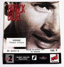 PATRICK BRUEL : billet ticket