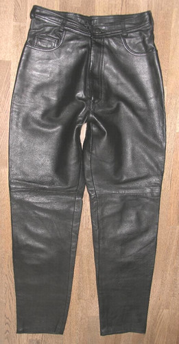 Ensemble pantalon en cuir - -,
