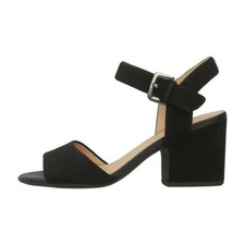 Sandales en cuir suédé noir GEOX neuves T.37