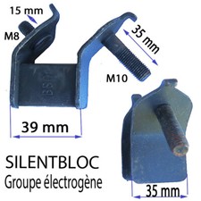  SILENT BLOC piece CAOUTCHOUC MALE MALE GROUPE ELECTROGENE Hauteur 39 mm