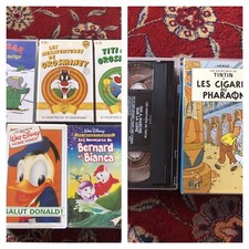 7 Cassettes VHS Dessins