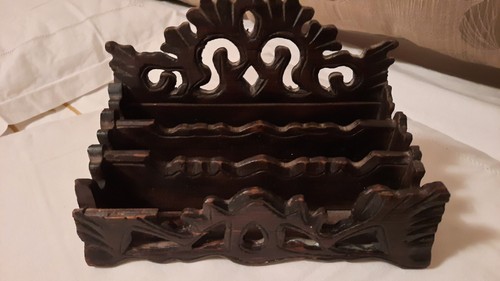 Ancien porte lettre sculpte - ancien,