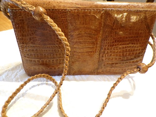 Vintage sac pochette croco - vintage,