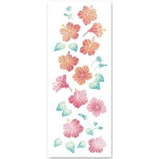 Serviette teintée japonaise Tenugui Hibiscus Garden Summer Flower Farm Teugui