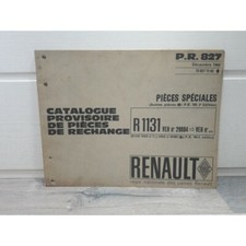 Renault R8 R1131 - Catalogue provisoire piece detachees PR827 - Renault REN-7582