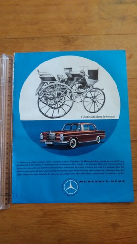 Pub ancienne mercedes benz - ancienne,