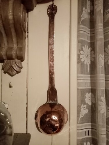 Ancienne louche cuivre - en,