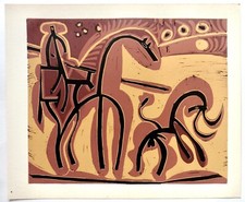 Pablo PICASSO LINOGRAVURE 1962