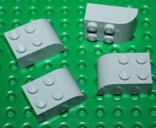 4 x Lego MdStone Slope 3x2