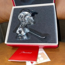 Figurine Baccarat Snoopy Golf