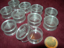 jouef pieces detachées:  lot de 10 boites rondes cristal jouef